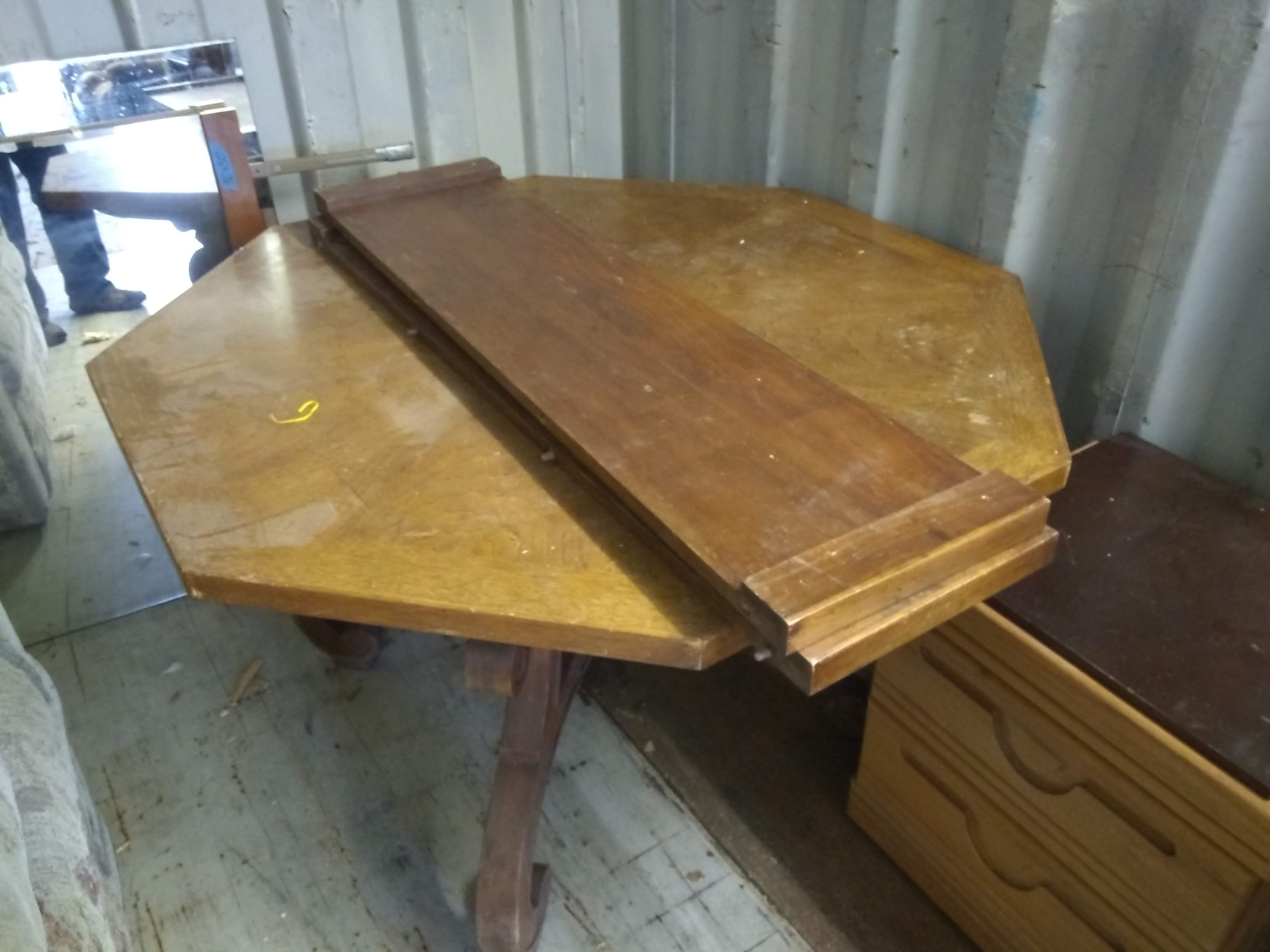 Wood Table with two leaves